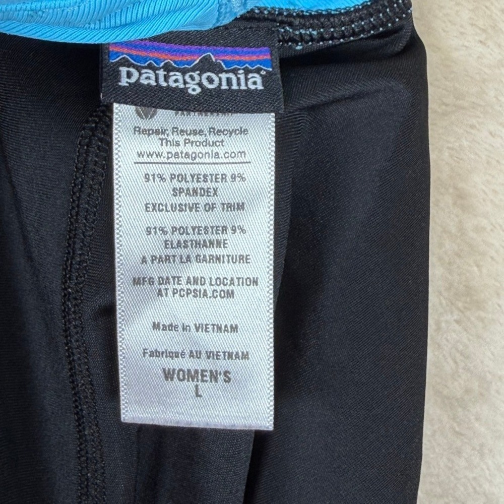 Patagonia Womens Blue Geometric Molecular Print Active Skort Size Large Sporty - Picture 3 of 8